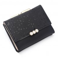 WW115 - Korean weave candy color tri-fold small Wallet